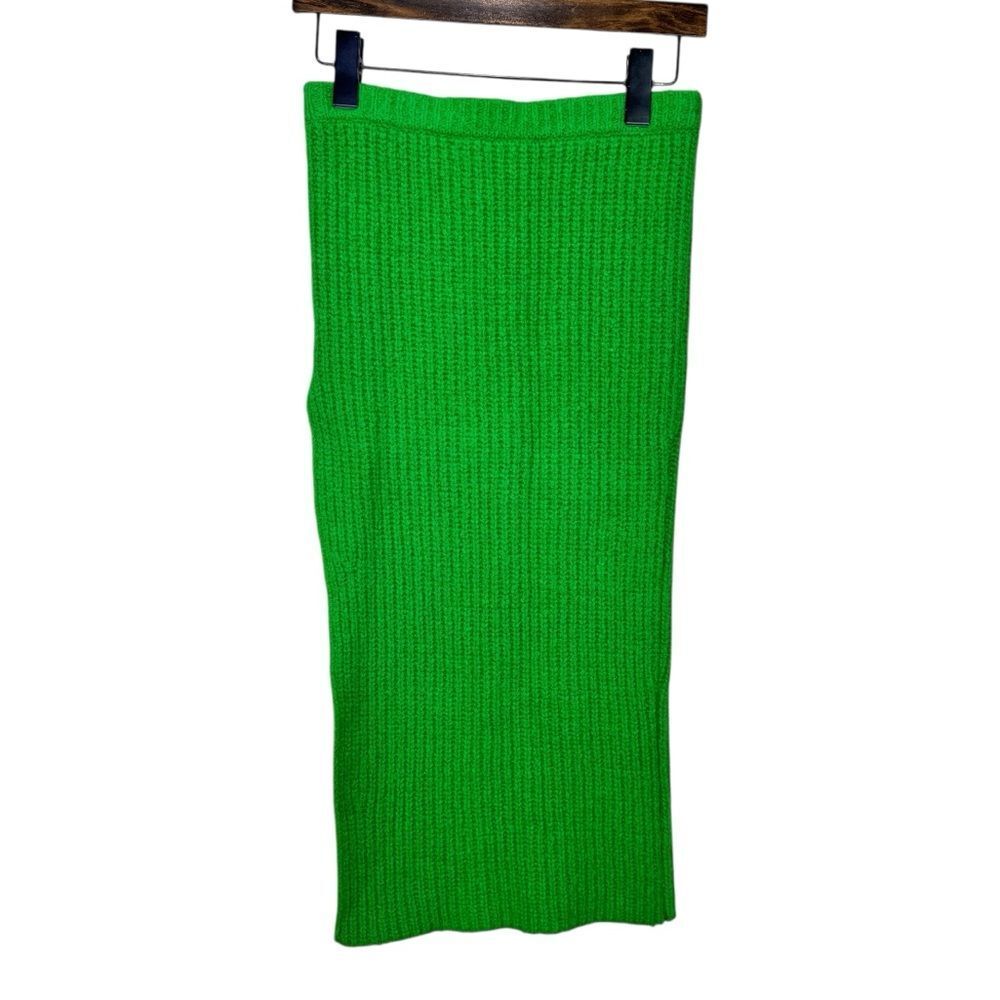 NEW L’Academie Sachiye Knit Midi Skirt in Green Size Small - Picture 6 of 9